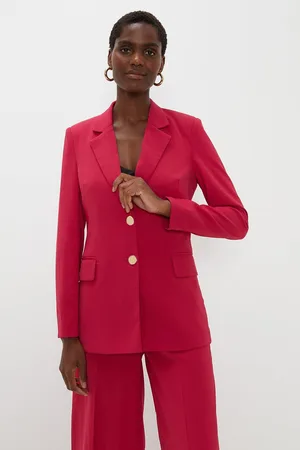 wallis Womens Button Detail Single Breasted Blazer - - Size 16 UK