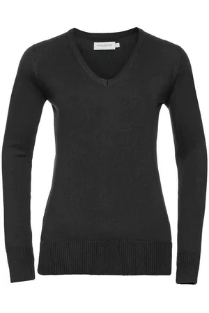 Russell Athletic Collection Womens/Ladies Marl V Neck Sweatshirt - Size 4XL