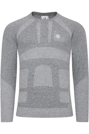 Dare 2B Mens In The Zone III Long-Sleeved Base Layer Top ( Grey Marl) - Size Large
