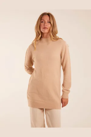 Blue Vanilla Womens High Neck Long Jumper - - Size Small/Medium