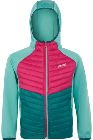 Regatta Kids Unisex Childrens/Kids Kielder VIII Hybrid Jacket (Dusty Green/Deep Pink) - - Size 3-4Y