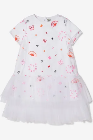 Simonetta Girls Multi Print Layered Dress - - Size 1Y