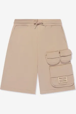 Fendi Boys Baguette Pocket Cargo Shorts in - Size 6Y