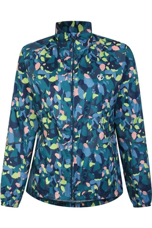 Dare 2B Womens/Ladies Resilient II Windshell Abstract Lightweight Jacket (Fortune Green) - - Size 8 UK