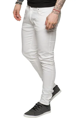 Enzo Mens Skinny Super Stretch Denim Jeans - Cotton - Size 28W/32L
