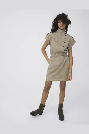 IKKS Womens Short Sleeve Mini Dress - - Size 8 UK