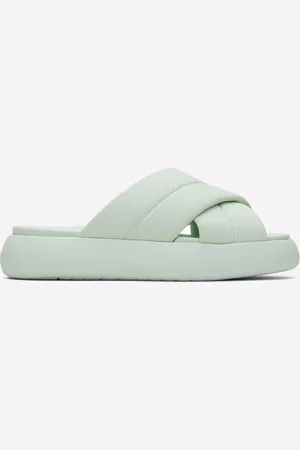TOMS Mallow Crossover Slides Womens - Mixed Material - Size UK 5