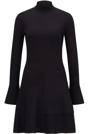 HUGO BOSS Womens Fien Knitted Dress in Wool - Size 6 UK