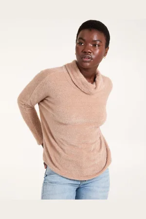 Blue Vanilla Womens High Neck Jumper - - Size Medium/Large