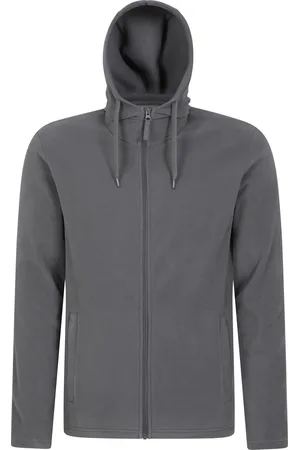 Mountain Warehouse Mens Camber Fleece Full Zip Hoodie (Dark ) - Size Large