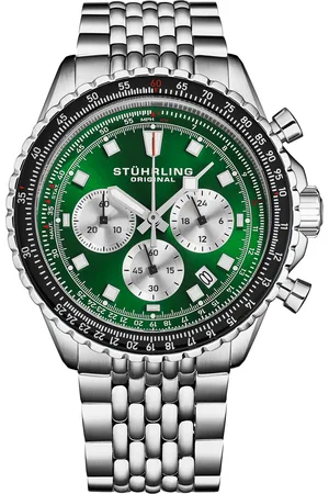 Stuhrling Mens Japanese Chronograph RaceWay 1010 44mm Quartz Watch - - One Size