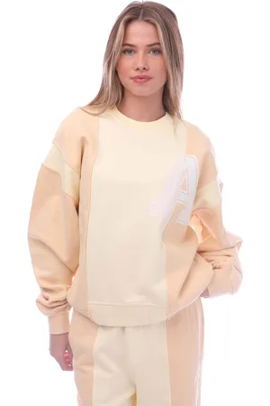 AMBUSH Womens Varsity Crewneck Sweatshirt in Off White Cotton - Size 8 UK