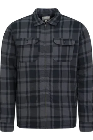Mountain Warehouse Mens Stream II Flannel Lined Shirt Cotton - Size 2XL