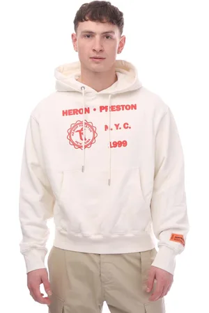 Heron Preston Mens Medieval Hoodie in red - Size Medium