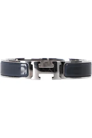 Hermès Pre-owned Womens Hermès Clic H Bracelet in Metal Palladium - One Size