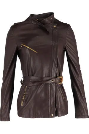 Gucci Pre-owned Womens Biker Jacket in Leather - Size EU 42 (Womens)