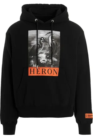 Heron Preston Mens Printed Hoodie in Cotton - Size Medium
