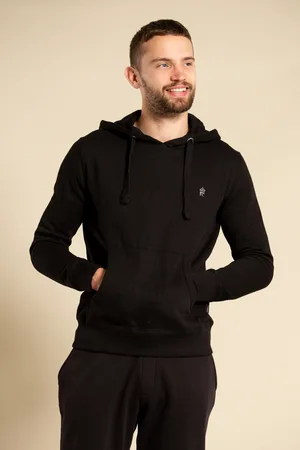 French Connection Mens Cotton Blend Hoody - Size Large