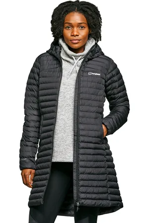 Berghaus WoMens Lightweight Insulated and Water Resistant Talmine Long Jacket - - Size 10 UK