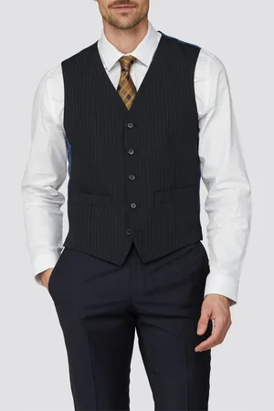 Scott Mens Stripe Waistcoat - Size 42 Long