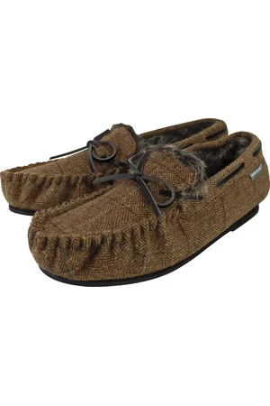Dunlop Mens Moccasin Slippers with Memory Foam - - Size UK 12