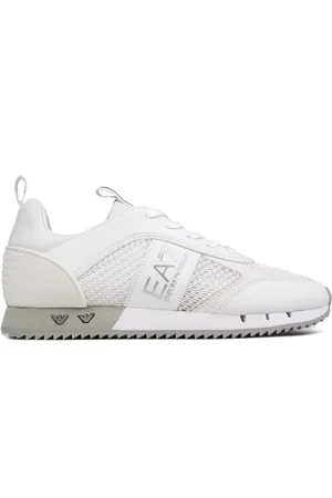 EA7 Mens B&w Mesh Run Trainers - material_Synthetic - Size UK 8