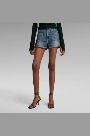 G-Star Womens G-Star RAW Tedie Ultra High Shorts - Cotton - Size 25 (Waist)