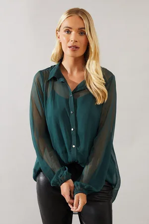 wallis Womens Petite High Low Hem Shirt - - Size 10 UK