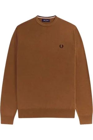 Fred Perry Mens Classic Crewneck Jumper Wool - Size X-Small