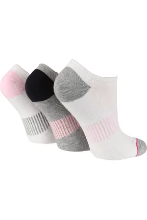 Wild Feet Womens Wild Feet - 3 Pack Ladies Bamboo Low Cut Trainer Ankle Socks - - Size UK 4-6.5