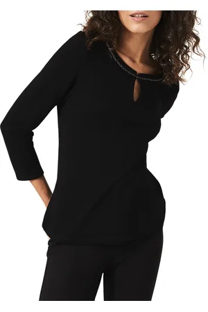 Phase Eight Womens Seren Textured Chain Detail Top - - Size 8 UK