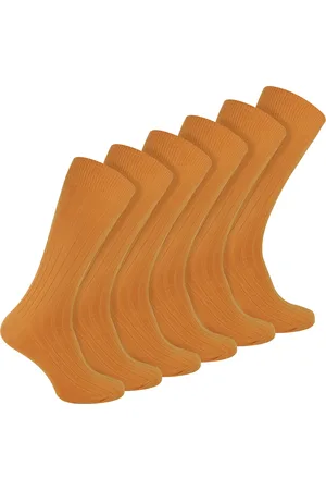 Sock Snob Mens Plain Coloured Cotton Rich Ribbed Dress Socks - - Size UK 6-11
