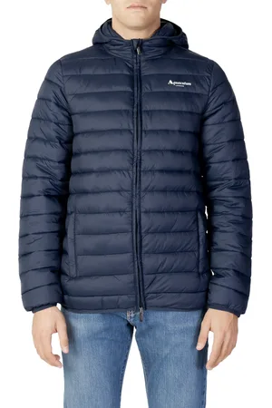 Aquascutum Mens London Logo Navy Blue Active Hoodie Jacket - - Size Medium