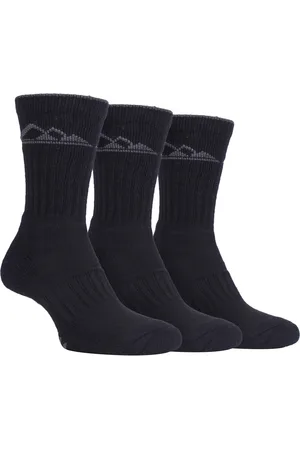 Storm Bloc 3 Pairs Mens Heavy Cushioned Breathable Outdoor Cotton Hiking Socks - - Size UK 6-11