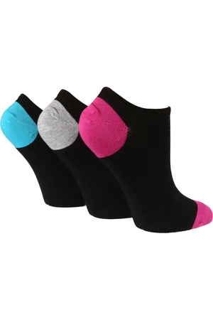 Wild Feet Womens Wild Feet - 3 Pack Ladies Breathable Bamboo Low Cut Trainer Socks - Viscose - Size UK 4-6.5