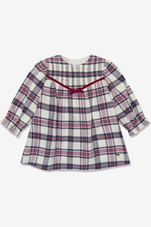 PAZ RODRIGUEZ Girls Checked Dress in - Size 1Y