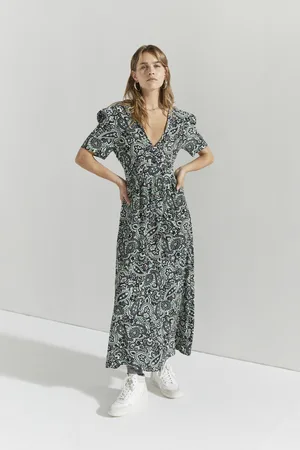 IKKS Womens Cosmic Flower Print Maxi Dress - - Size 14 UK