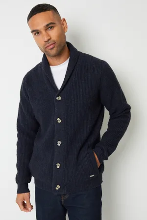 Threadbare Mens Shawl Collar Cardigan - Size Small