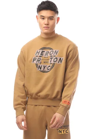 Heron Preston Mens Stars Crewneck Sweatshirt in Cotton - Size X-Large
