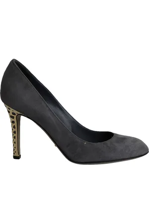 Sergio Rossi Pre-owned Womens Gold Heel Pumps in Suede - Size UK 5.5