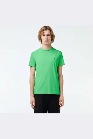 Lacoste Mens Monochrome Cotton Pima Jersey Crewneck ST-Shirt in - Size Small
