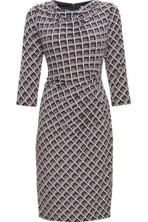 Gina Bacconi Womens Talaina Printed Jersey Cowl Neck Dress - - Size 18 UK