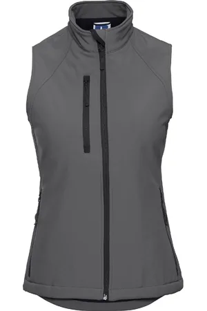 Russell Athletic Ladies/Womens Soft Shell Breathable Gilet Jacket (Titanium) - - Size X-Small