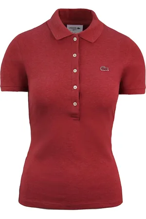 Lacoste Slim Fit Womens Polo Shirt Cotton - Size 8 UK