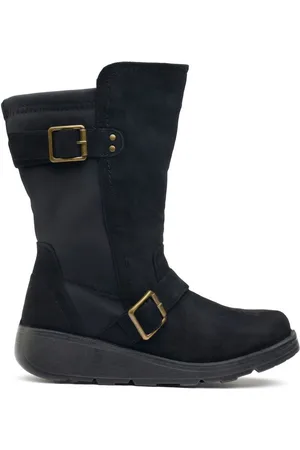 Solesister Womens Mace Wide Fit Boots - Suede - Size UK 5