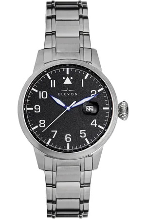 ELEVON Mens Stealth Bracelet Watch w/Date - Stainless Steel - One Size