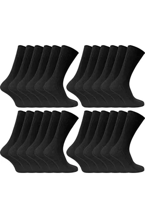 Sock Snob 24 Pairs Multipack Mens Ultimate Comfort 100% Cotton Socks - - Size UK 12-14