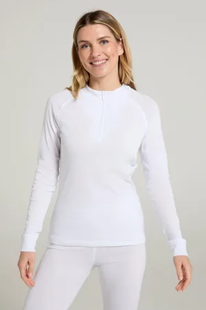 Mountain Warehouse Womens/Ladies Talus Zip Neck Long-Sleeved Thermal Top - Size 18 UK