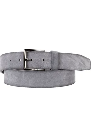 HUGO BOSS Mens Accessories Rummi Suede Leather Belt in - Size 30 inches