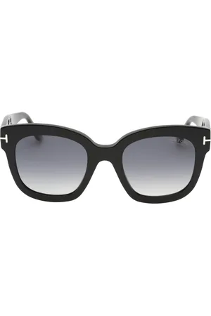 Tom Ford Womens Smoke Polarized Lensed Shiny Sunglasses - One Size